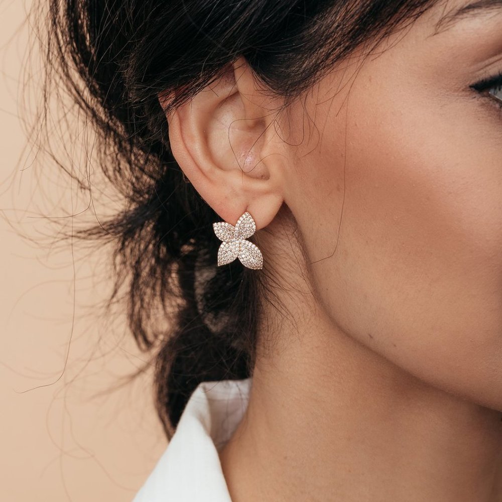 Olive & Piper Mini Primrosette Studs